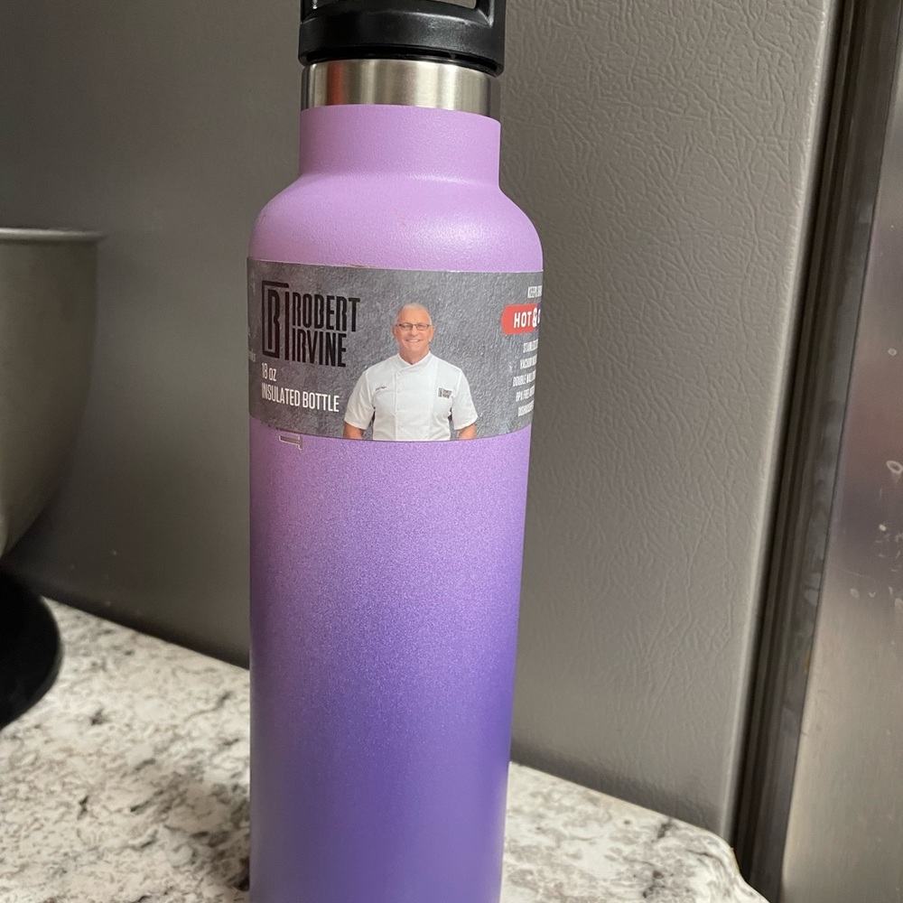 Robert Irvine Insulated 18-oz. Bottle, Purple